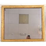 Antique rectangular gilt framed mirror - 60cm x 70cm