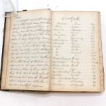 1818-20 hand written journal (Medical surgical remarks) of medical cases & diseases inc names / ages