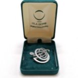 Ola Gorie silver Kells brooch (RRP £160) in original retail box - 3cm across & 6.9g - SOLD ON BEHALF