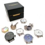 8 x quartz watches inc Cyma, Sekonda (42mm case) etc for spares / repairs - SOLD ON BEHALF OF THE