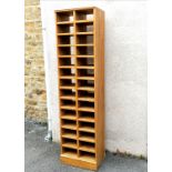 Pine tall pigeon holes 180cm high x 47cm wide x 33cm deep in good used condition