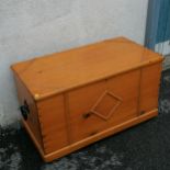 Pine blanket box 95cm wide x 49cm deep x 54cm high