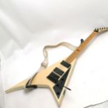 Marlin blue fin electric guitar - 123cm long & has damage to 1 'fin' otherwise in good used