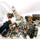 Large collection / lot of surgical & medical tools / instruments etc inc cased otoscope, antique saw