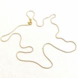 9ct marked gold neckchain - 44cm & 2g - SOLD ON BEHALF OF THE NEW BREAST CANCER UNIT APPEAL YEOVIL
