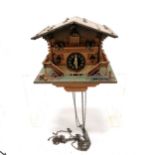 Swiss cuckoo clock (no weights) - 21cm across