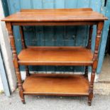 Mahogany 3 tier buffet 90cm wide x 42cm deep x 110cm high in good used c ondition.