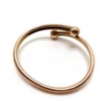 Unmarked gold (touch tests as) bangle - 7.5g - SOLD ON BEHALF OF THE NEW BREAST CANCER UNIT APPEAL