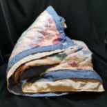 Machined patchwork quilt, kingsize, some marks