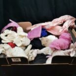 Box of mixed era gloves.