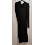 Black evening dress 1960s in good condition, chest 80cm.