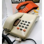 C1980's Inphone 'Viscount' push button telephone in grey livery together with operating