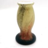 Vianne French art glass vase / lampbase - 16cm - has slight staining to top rim otherwise in good