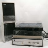 2 x record turntables ~ Memorex LAB-302 & Fidelity UA4 + pair of speakers