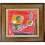 Framed Oil on board, Still life Composition. Bears Signature 'N Clure' lower, Frame 39 x 44.5 cm.