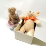 Steiff 2015 soft body cosy year bear (38cm) in original box & in good used condition t/w Steiff