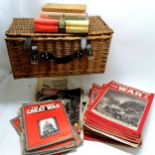 3 x AA books t/w hamper containing War magazines