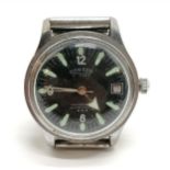 Gents mechanical wind Mentor Divers style wristwatch in stainless steel - 32mm case & runs - WE