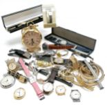 Qty of mostly quartz wristwatches inc Rothmans Williams Renault (in box) etc t/w oversized quartz
