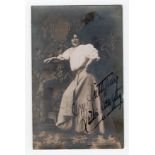 Postcard hand signed by Lillie Langtry / the Jersey Lily (Emilie Charlotte, Lady de Bathe (née Le