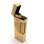 Dunhill gold plated lighter - slight wear to case