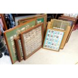 Qty of framed cigarette cards & trade cards inc Whitbread - some original & some repro inc Copes