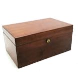 Vintage Alfred Dunhill mahogany humidor / cigar box - 32cm x 21cm x 15cm high ~ has scuffs to