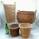 4 items of basket ware . in good used condition