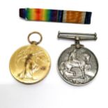 Royal Navy WWI pair of medals (Victory & British War Medal) awarded to K.34620 A J Lone Sto.1 R.N. +