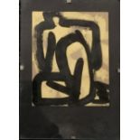2 x original watercolour paintings on card of nudes by Neil Park - largest painting 16cm x 11cm