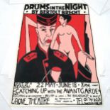 9 x theatre posters of 'Drums in the night' by Bertolt Brecht t/w 4 others