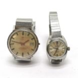 Gents Tissot automatic Seastar 7 watch (32mm case & lacks winder) t/w ladies Mondaine automatic