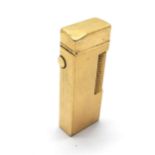 Dunhill gold plated lighter (6cm with dent to top)