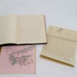 1862 hand written diary (with hand drawn pictures) by H H Lewis (Lieutenant in the Royal