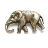 Unmarked antique silver brooch commemorating Jumbo the (Barnum circus) elephant (1860-85) - 2.2cm