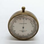 Antique large military marked pocket barometer by T.A.R.S. & W. Ltd No 2859 - 6.5cm diameter