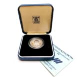1986 XIII Commonwealth Games £2 silver proof coin in case