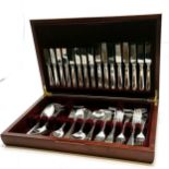 Canteen of Sheffield silver plated cutlery - 8 place setting & in overall good used condition.