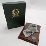1998 Silverstone 50 years commemorative desk decoration / paperweight in original box - weight