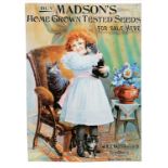 Contemporary tin shop display Madson's advertising sign, 42cm x 30cm