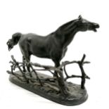 Russian cast iron sculpture of a horse - stamped 1968 Russian Kasli ~ base 36cm long & 28cm high