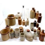 Qty of stoneware jars / bottles inc Camwal, Cracknell, Stevens & Ford (x2), Dundee marmalade (x2),