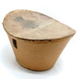 G Cs Hat manufactory antique card hatbox with paper wood effect finish - 34.5cm across & 22cm high