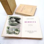 Cased pair of 1947 French books 'Rebecca' by Daphne du Maurier