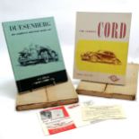 2 x American car books (in original packaging!) - 1951 Duesenberg by J L Elbert & 1952 The Classic