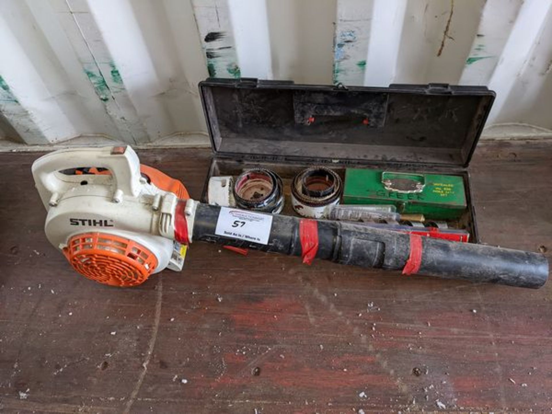 Stihl Gas Powered Leaf Blower and Hole Saws