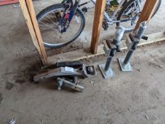 2 Trailer Jacks and 4 Hitches