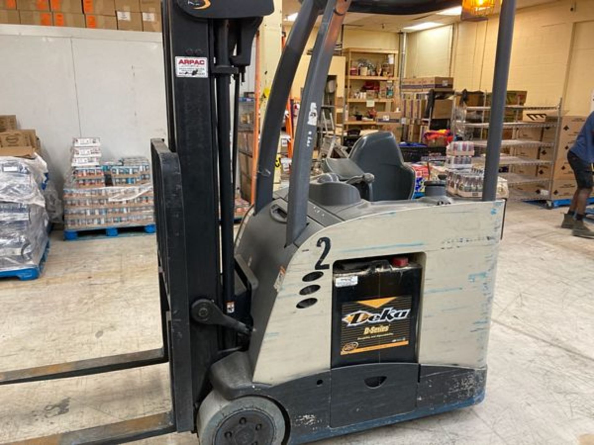 Crown 3 Stage Electric Stand Up Forklift - Note No Charger