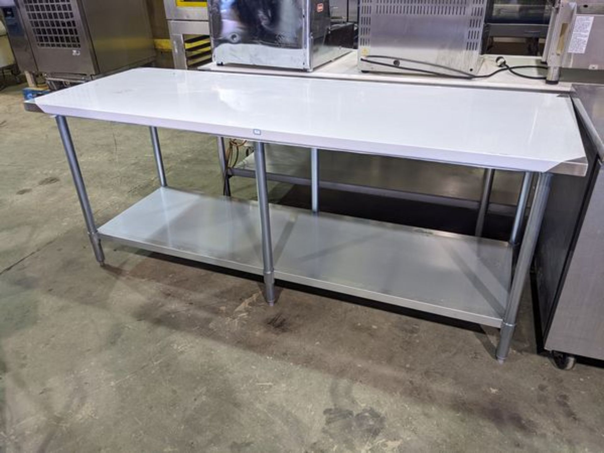 New 30 x 84" Two Tier Stainless Steel Table