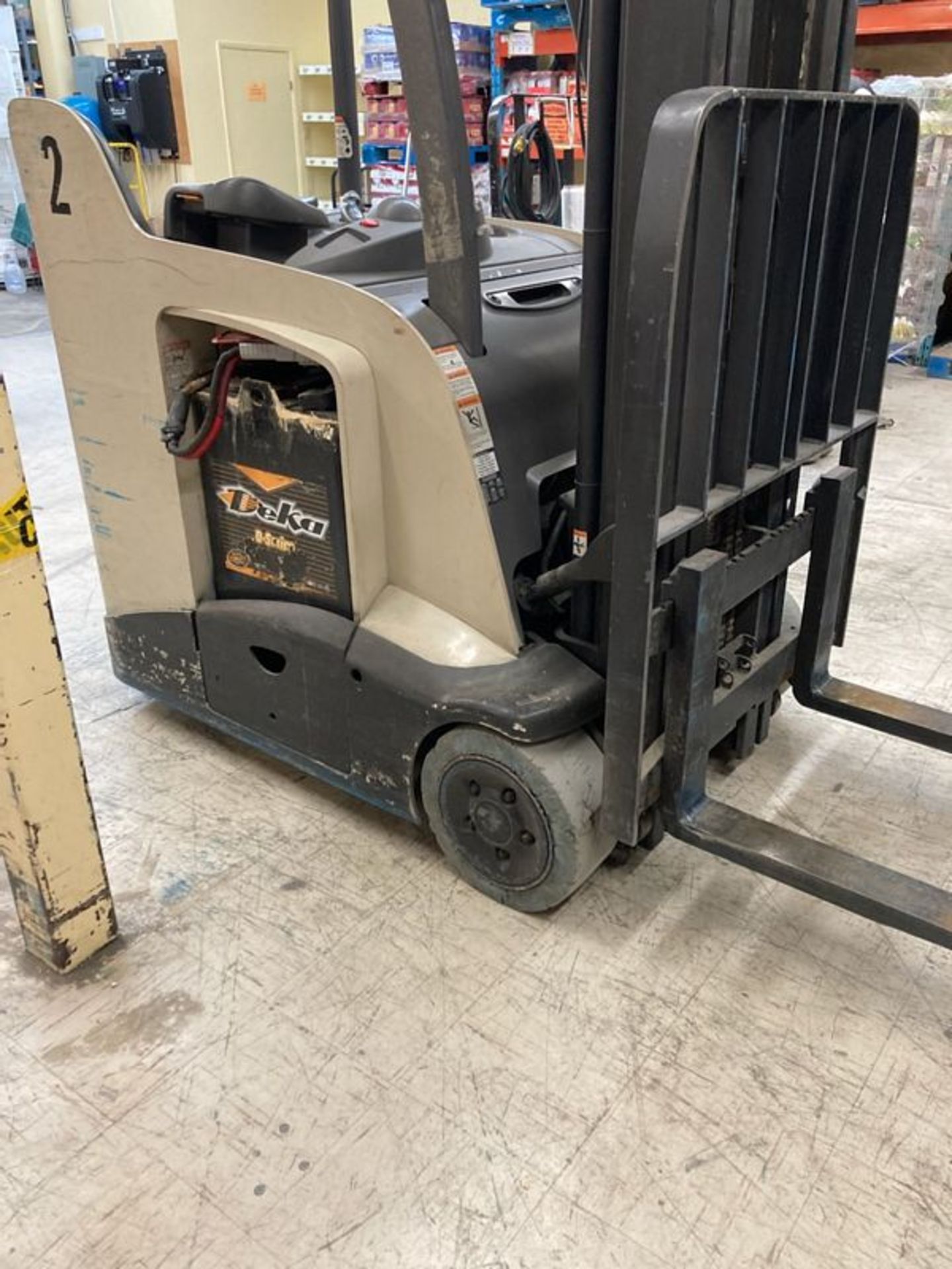 Crown 3 Stage Electric Stand Up Forklift - Note No Charger - Image 2 of 2